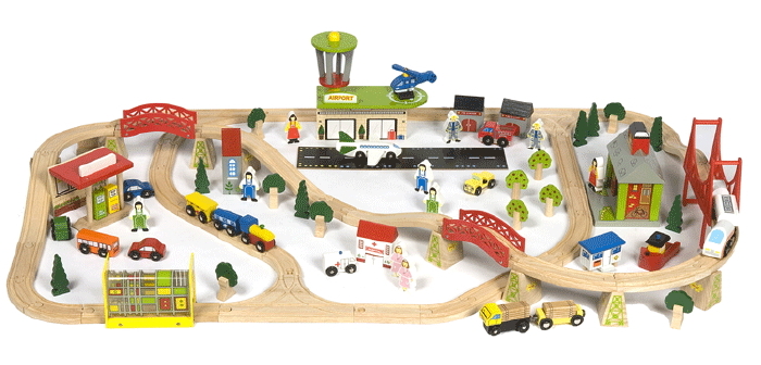 bigjigs transport train set