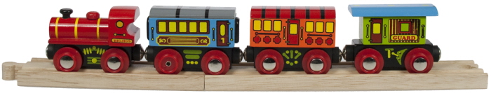 Bigjigs Wooden Railway - Passenger Train Bigjigs Complete Trains R/BJR/PAS